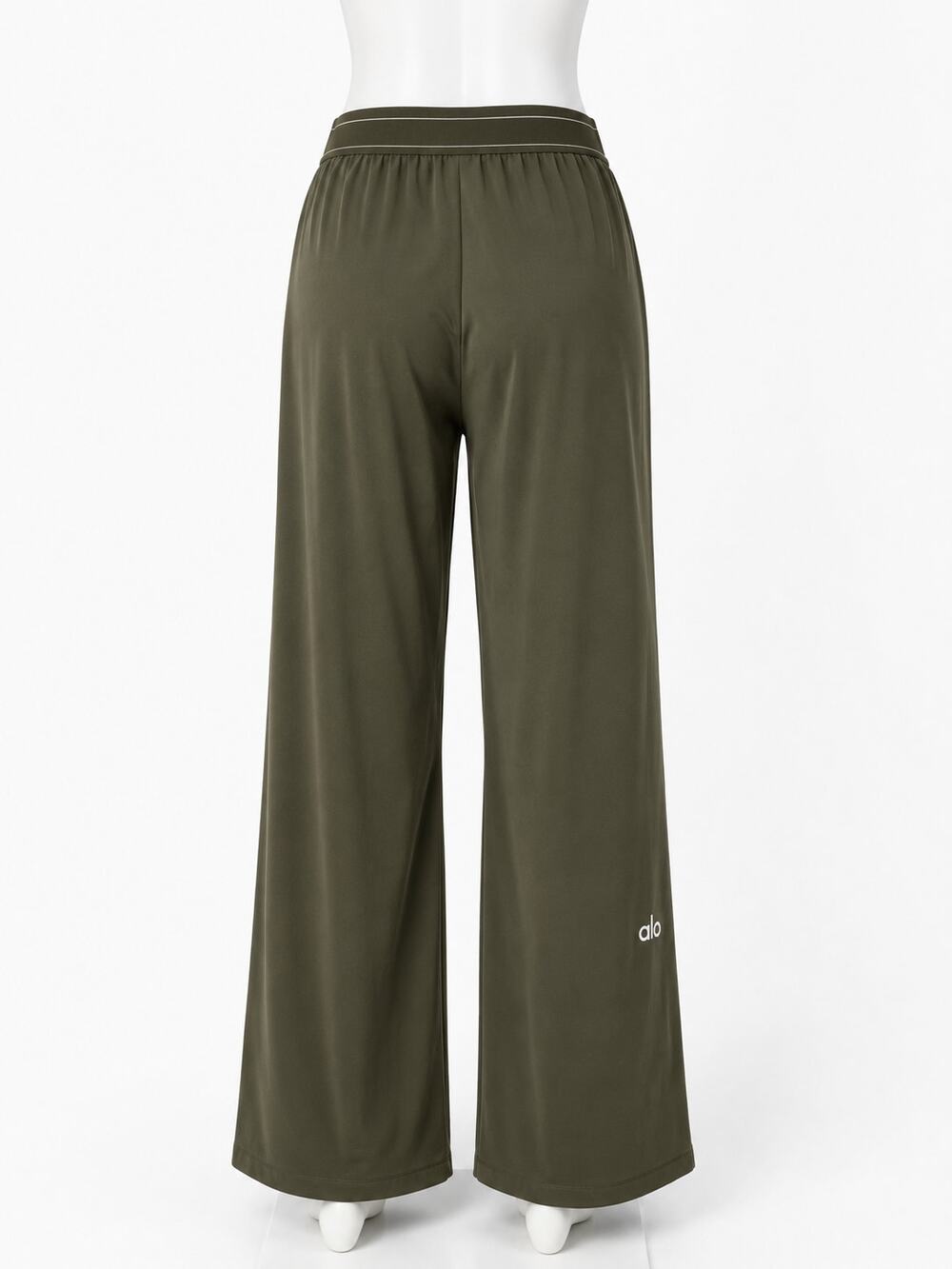 Green  Wide Leg Lounge Pants | High Waist  Descripción corta: